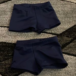 Child shorts for gymnastics